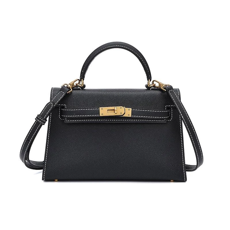 AdMemory独立轻奢品牌 高级百搭女士单肩铂金包凯莉包通勤手提包