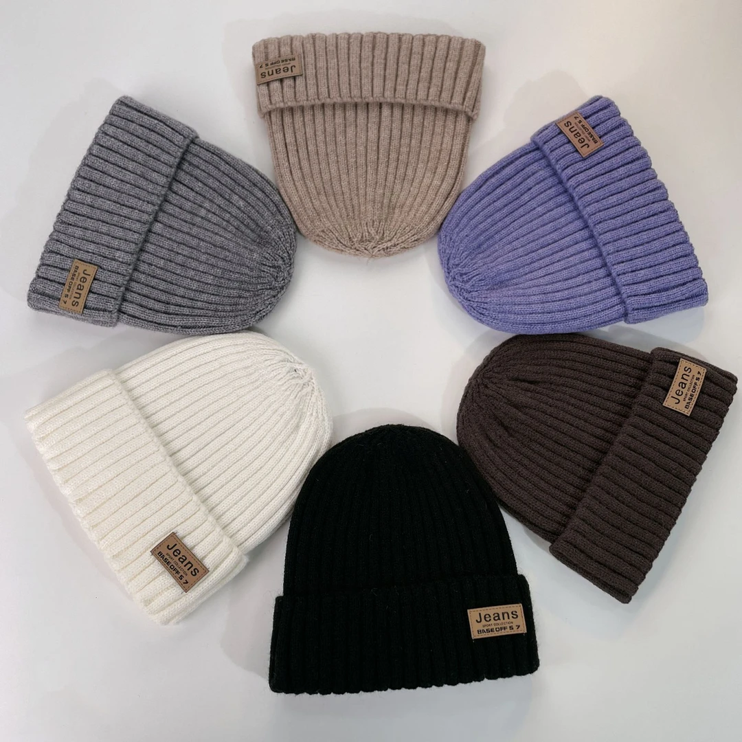 新款大头围毛线帽子女秋冬季保暖护耳月子帽时尚百搭显脸小针织帽