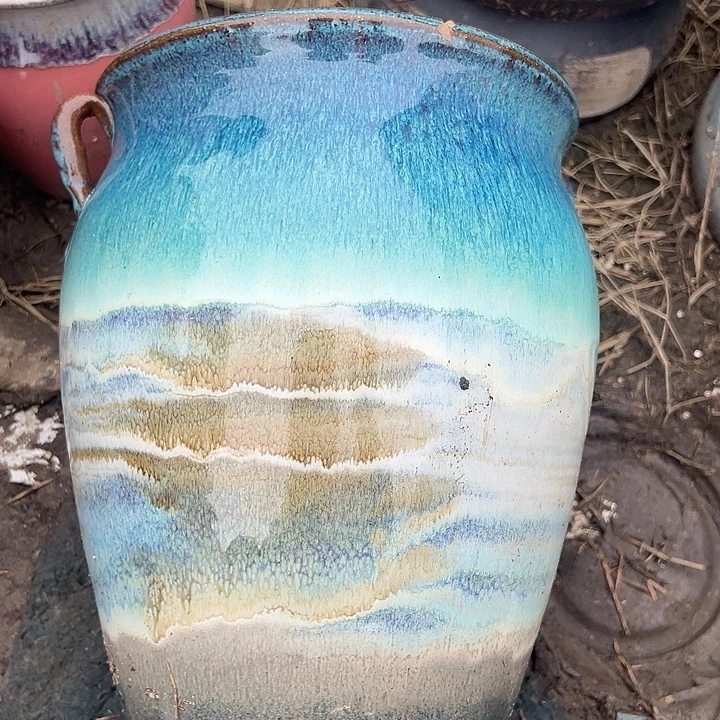 紫砂花盆口20高25。。。。。。。。