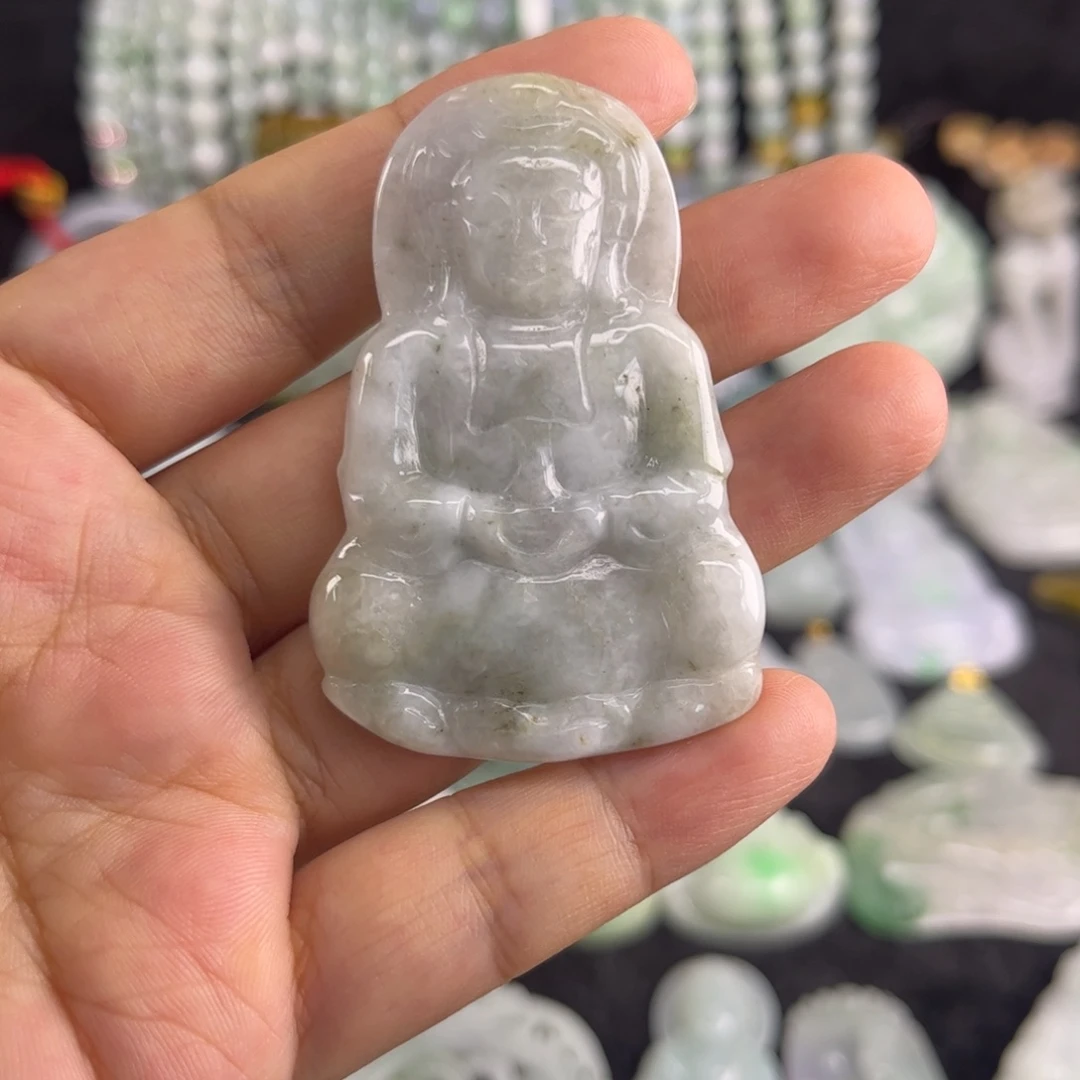 翡翠未镶嵌吊坠(不含链)瑕疵