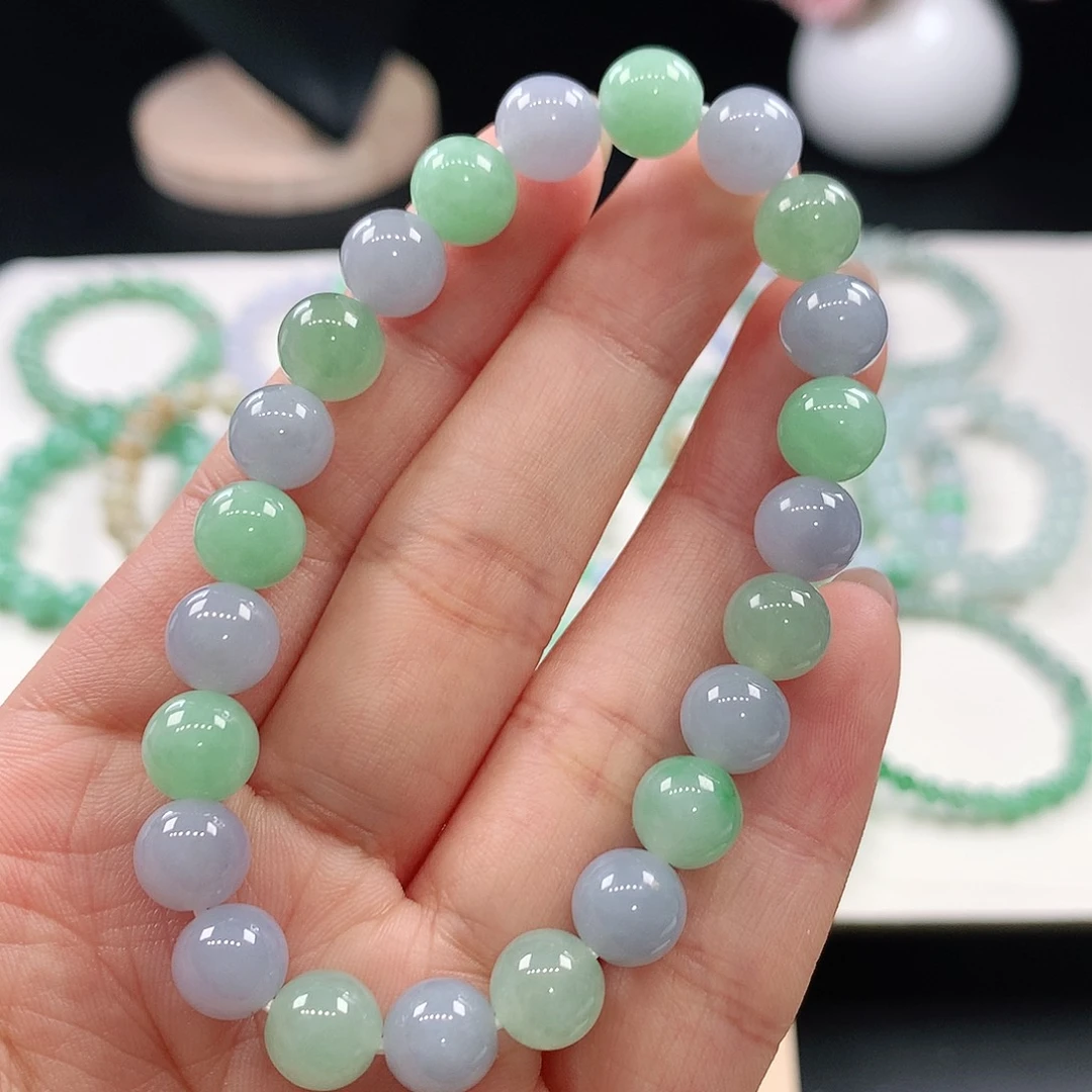 翡翠未镶嵌手链8.3mm