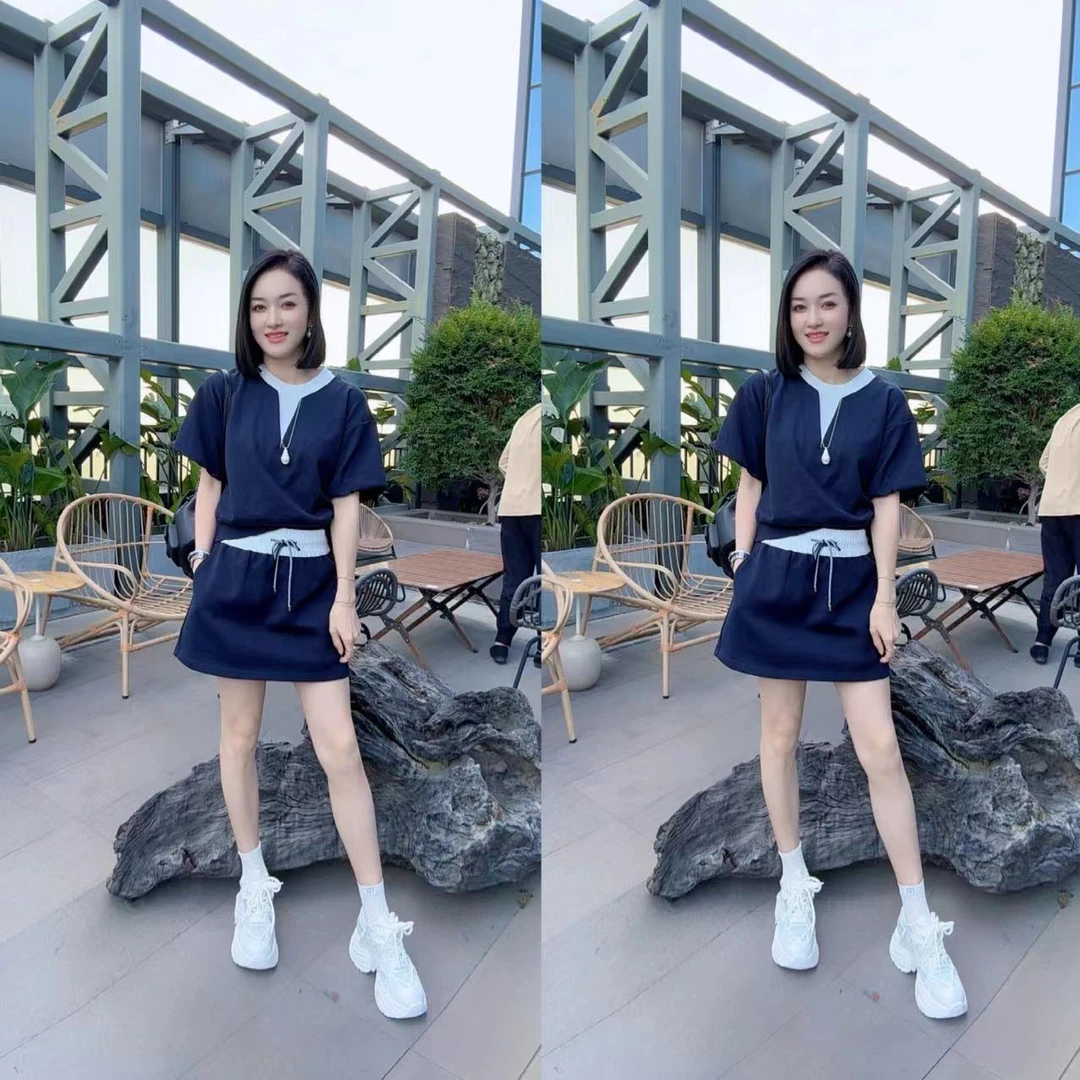 （少琴家）2025新款时尚休闲显瘦套装