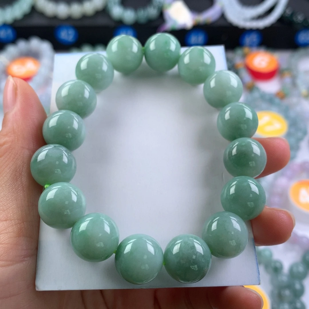 翡翠未镶嵌手链卡13