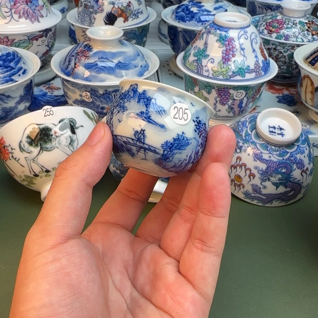 彦祖纯手工手绘茶具205