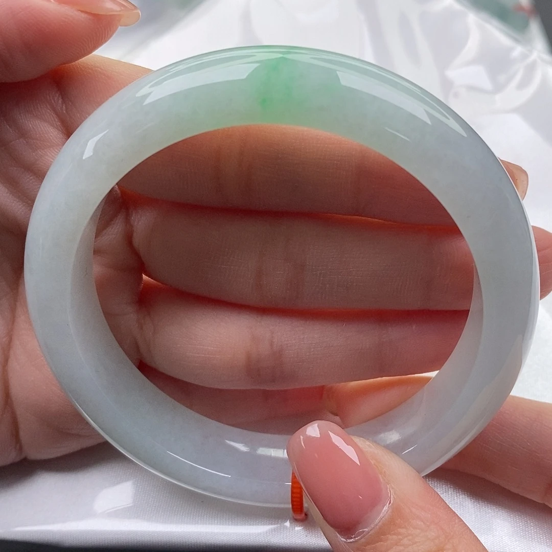 翡翠未镶嵌手镯缅甸天然A货翡翠 58