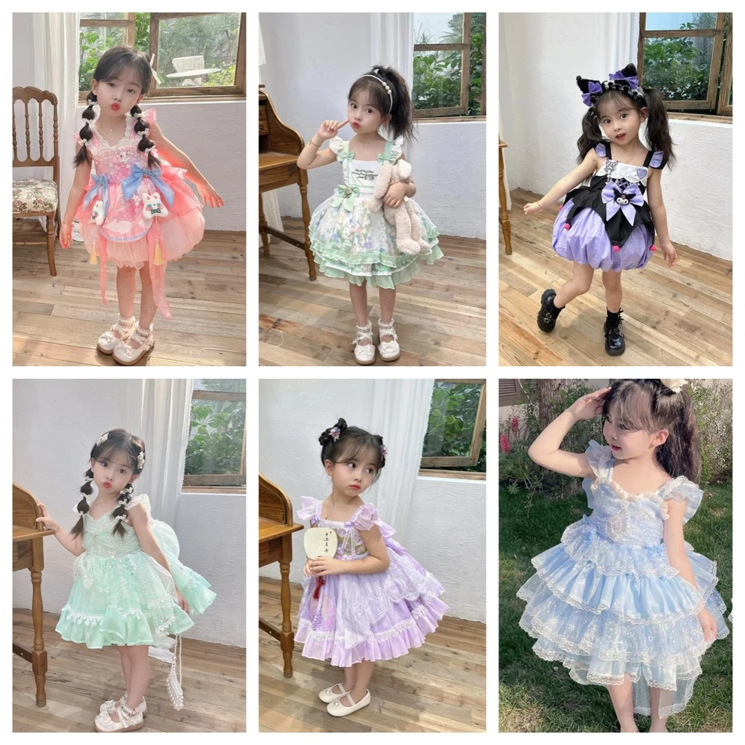【5.1浮力】2025新款女童时尚连衣裙小女孩轻奢洛丽塔蓬蓬裙四季裙