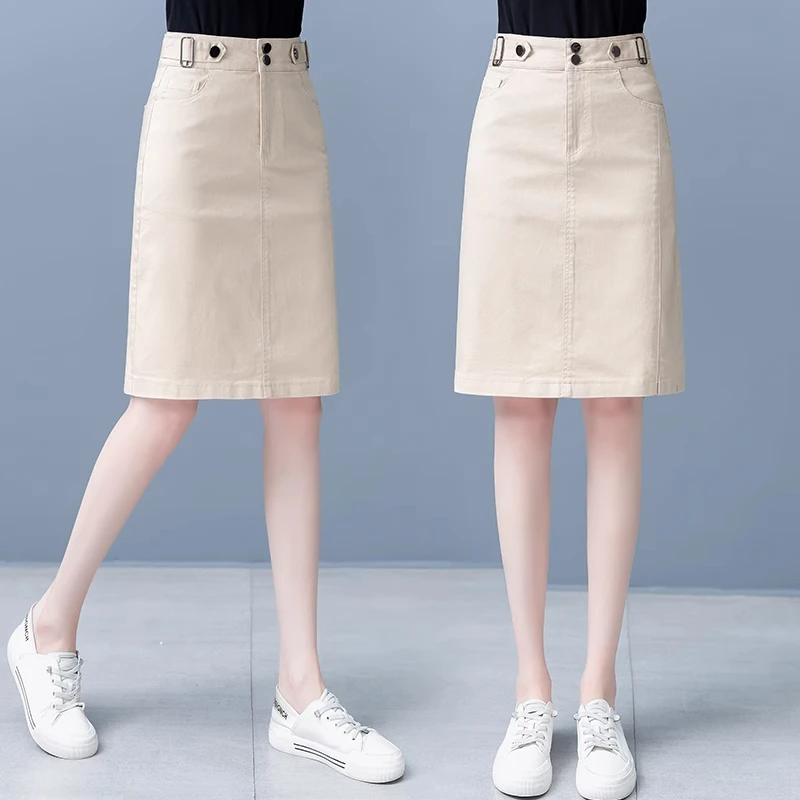 La Chapelle/拉夏贝尔牛仔半身裙女秋季薄款2025年高腰显瘦包臀裙