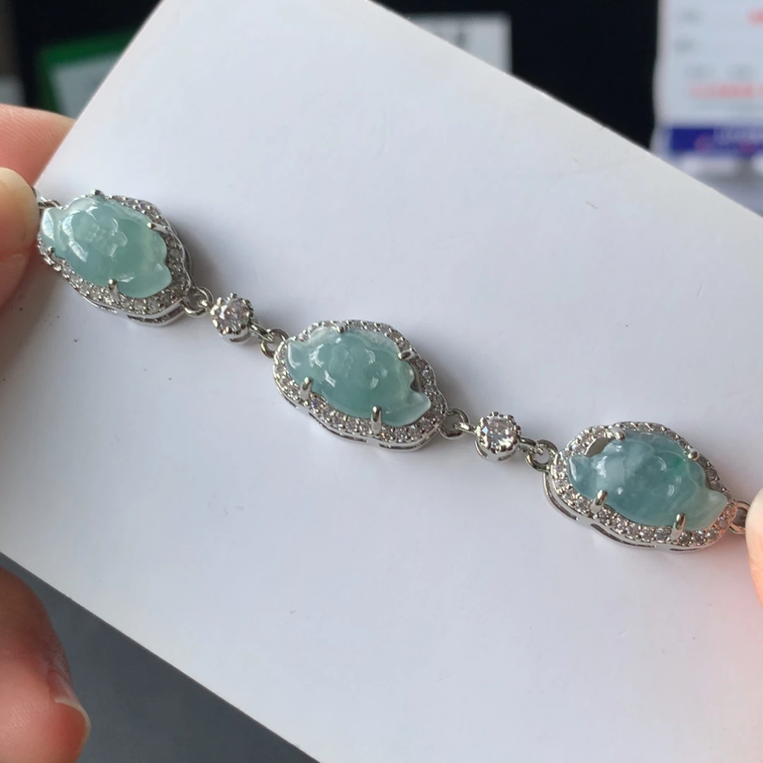 再***了翡翠手镯未镶嵌莲花3