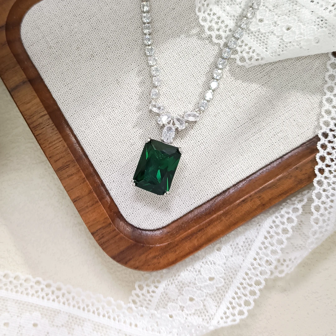 铜合金合成锆石项链 FXLM-55723 项链高级感百搭设计欧美轻奢