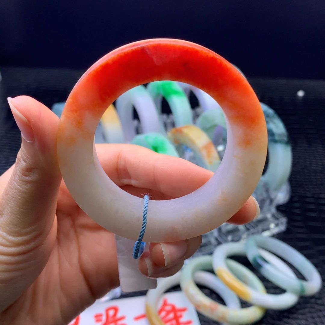 定制翡翠未镶嵌手镯47-56