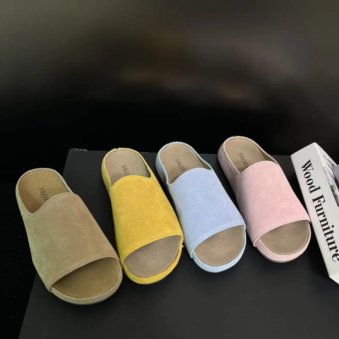 【仲夏之夜】厚底一字拖女2025夏季新款百搭舒适休闲勃肯鞋潮2606-3