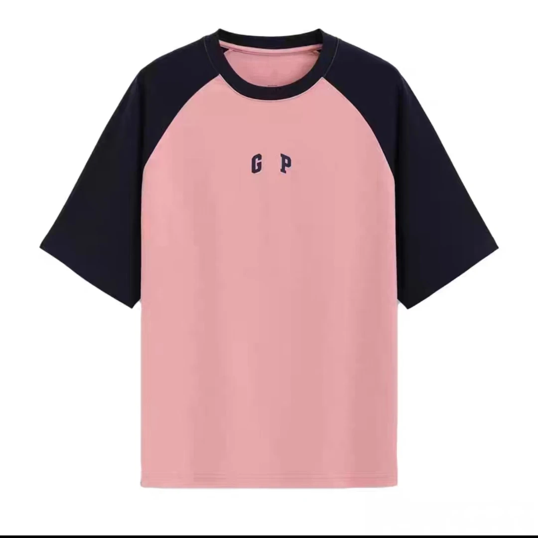 【OY】G家撞色拼接圆领短T