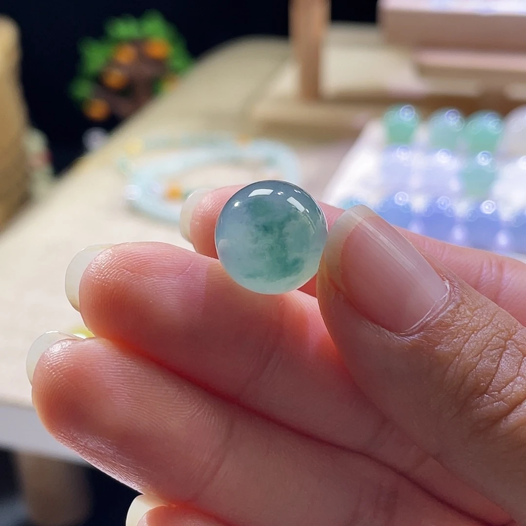 散珠翡翠展示勿拍缅甸翡翠a货卡12.8