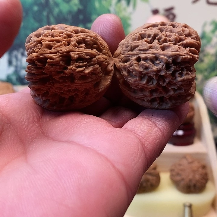 吊坠文玩核桃拉丝凹底涿鹿南疆石