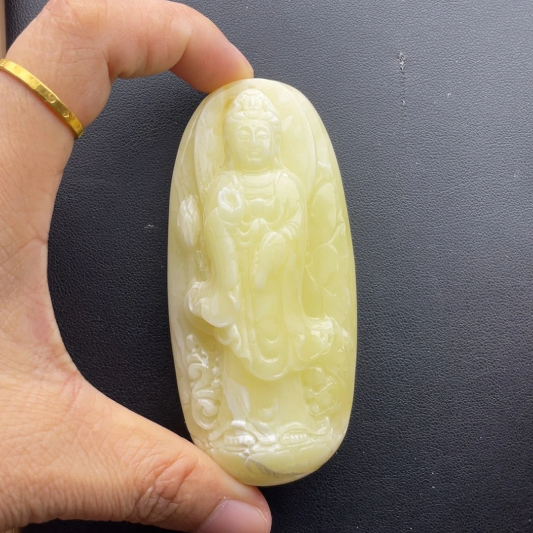 琥珀未镶嵌颈饰天然琥珀蜜蜡