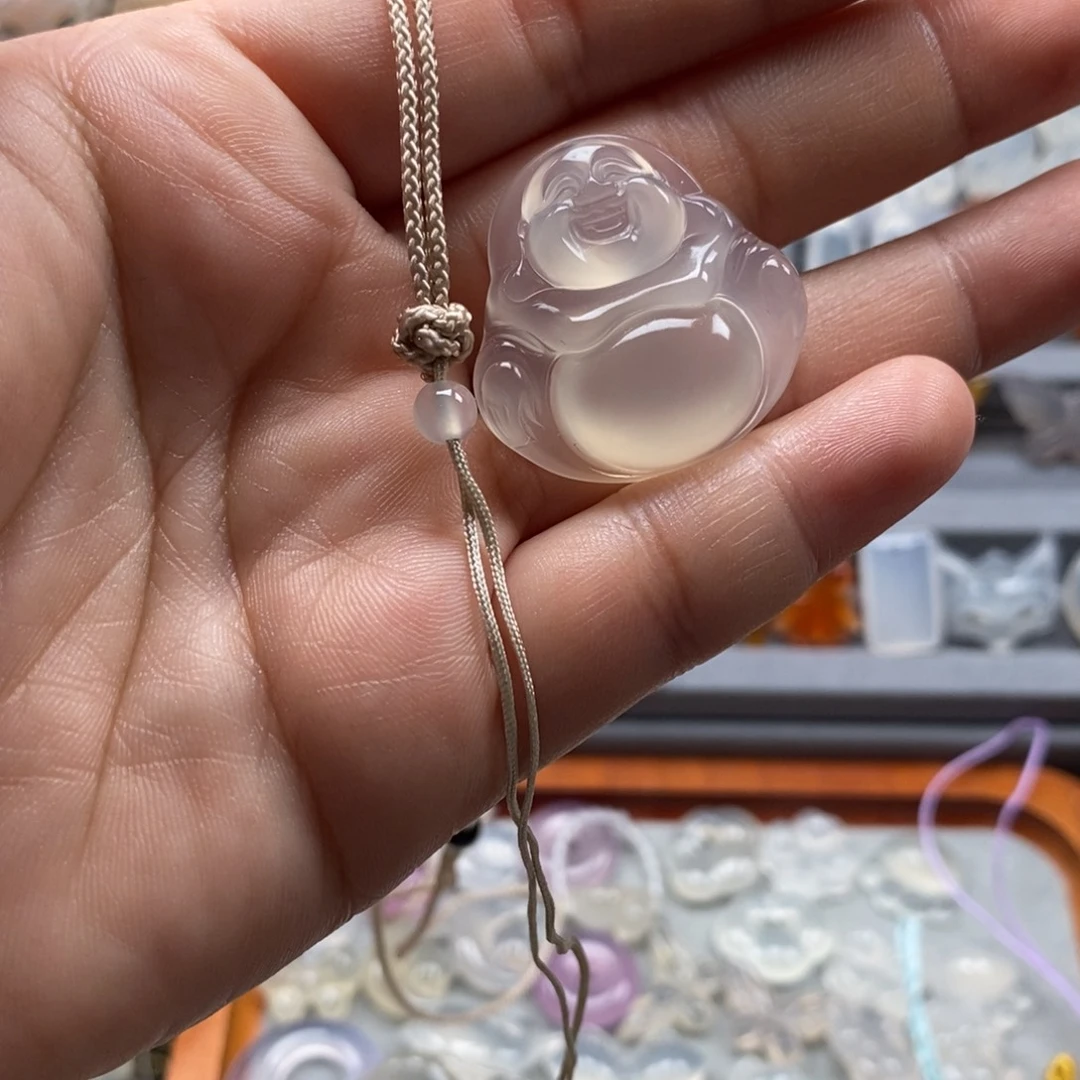 玛瑙/玉髓未镶嵌颈饰30佛公