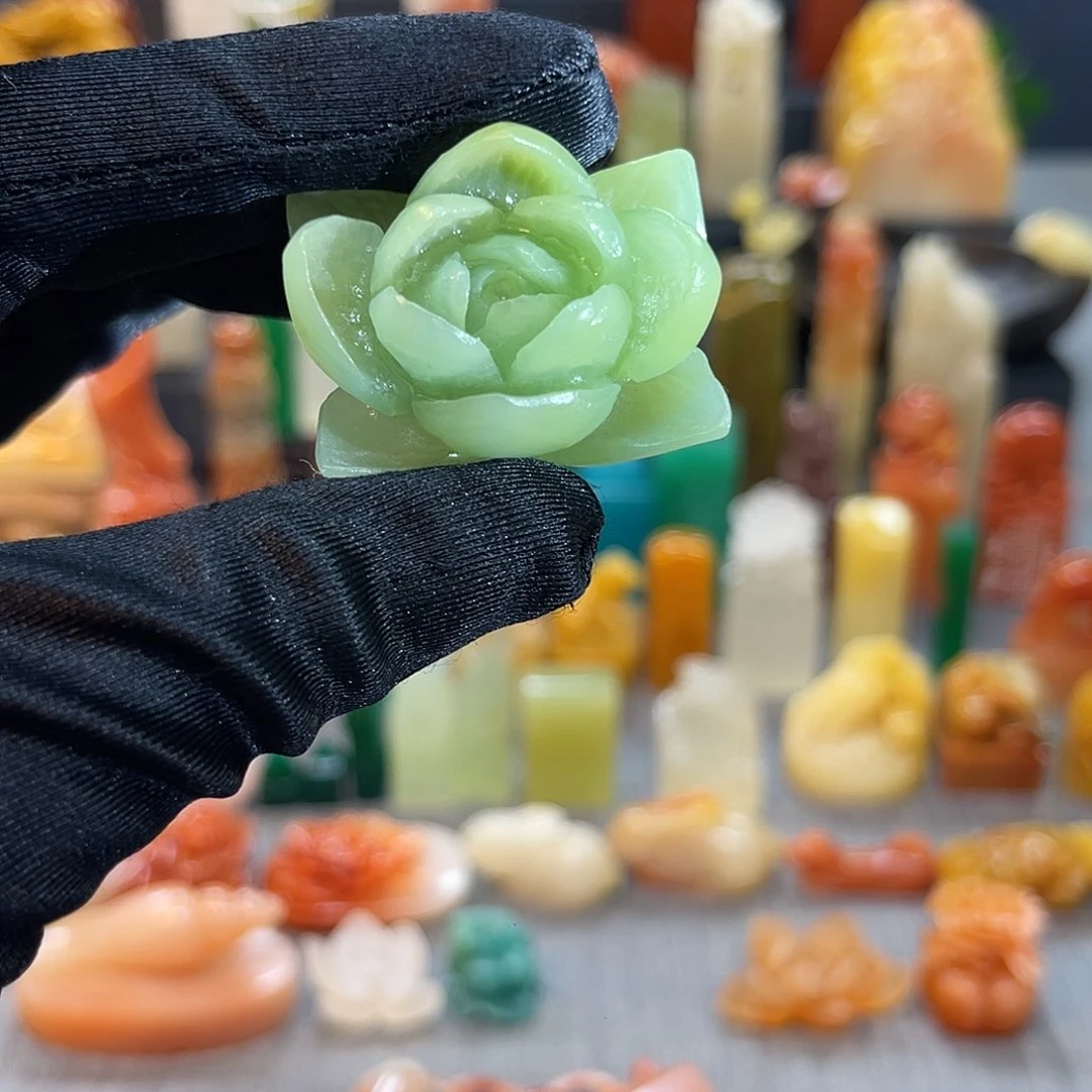 寿山石印石包邮包刻6884