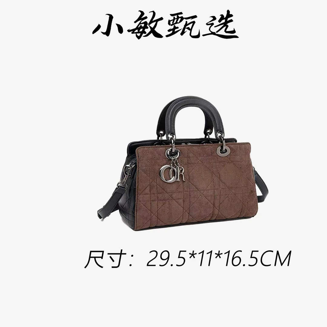 【小敏精选】渠道货QYX-81634-1-可可棕轻奢时尚气质百搭女士包包
