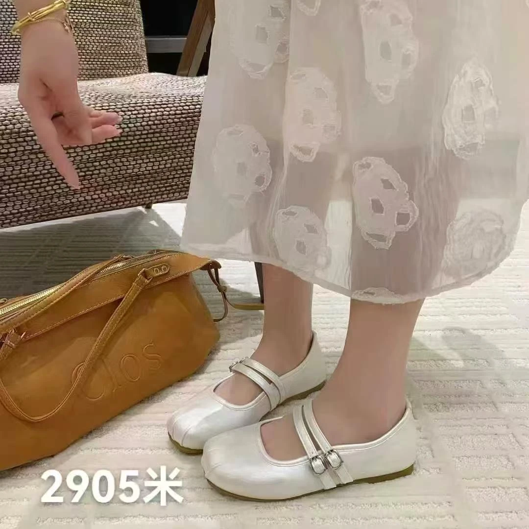 2905浅口玛丽珍鞋法式夏季平底单鞋时尚软底粗跟blokette