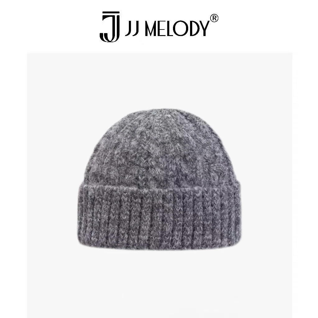 JJ Melody【暖织小标】LM6034 羊毛D针织百搭冷帽 B