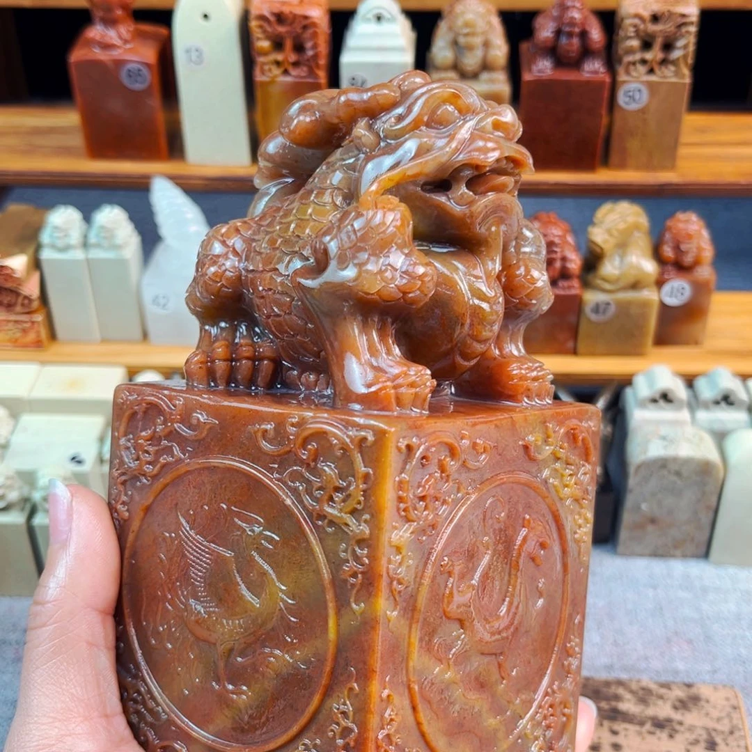 昌化石印石白*兰闪购商品福利款瑕疵料7.8*7.8