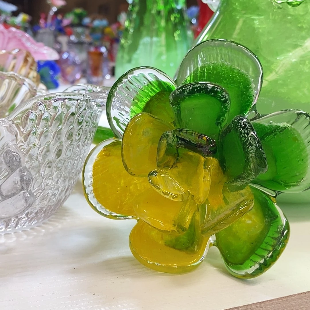 琉璃牡丹花纯手工夜光