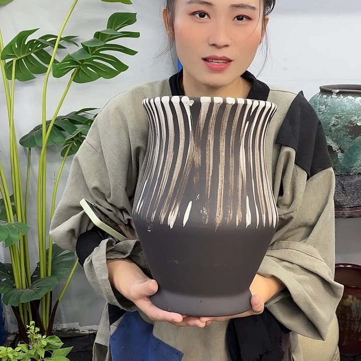 20×30 -粗陶花盆有孔