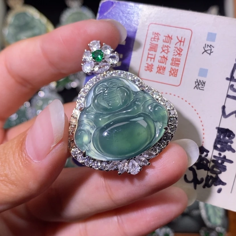 【闪购商品】翡翠未镶嵌颈饰天然