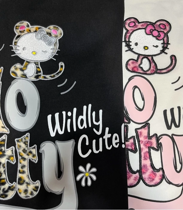 W联名hk豹纹-夏季休闲印花白色宽松T恤ol集合链接复古男女同款