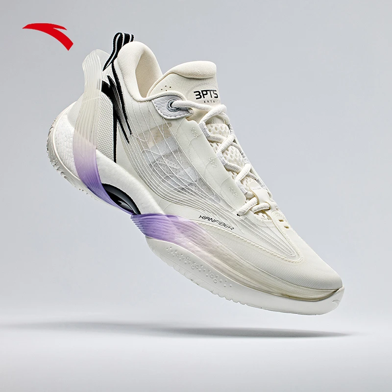 安踏三分雨1V2丨弦科技轻质篮球鞋外场耐磨透气专业实战运动鞋