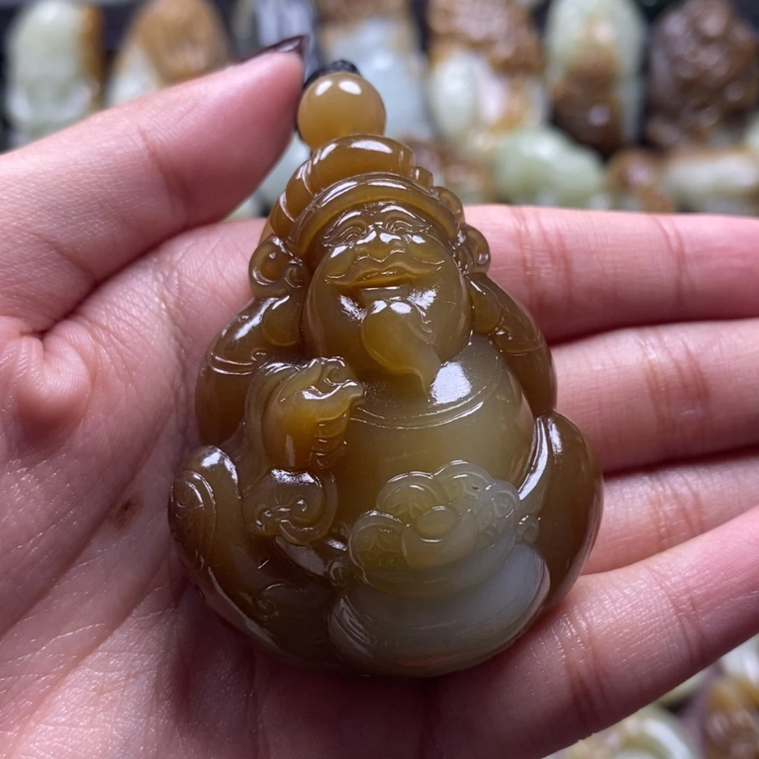 吊坠(不含链)未镶嵌和田玉（糖玉）默*歌