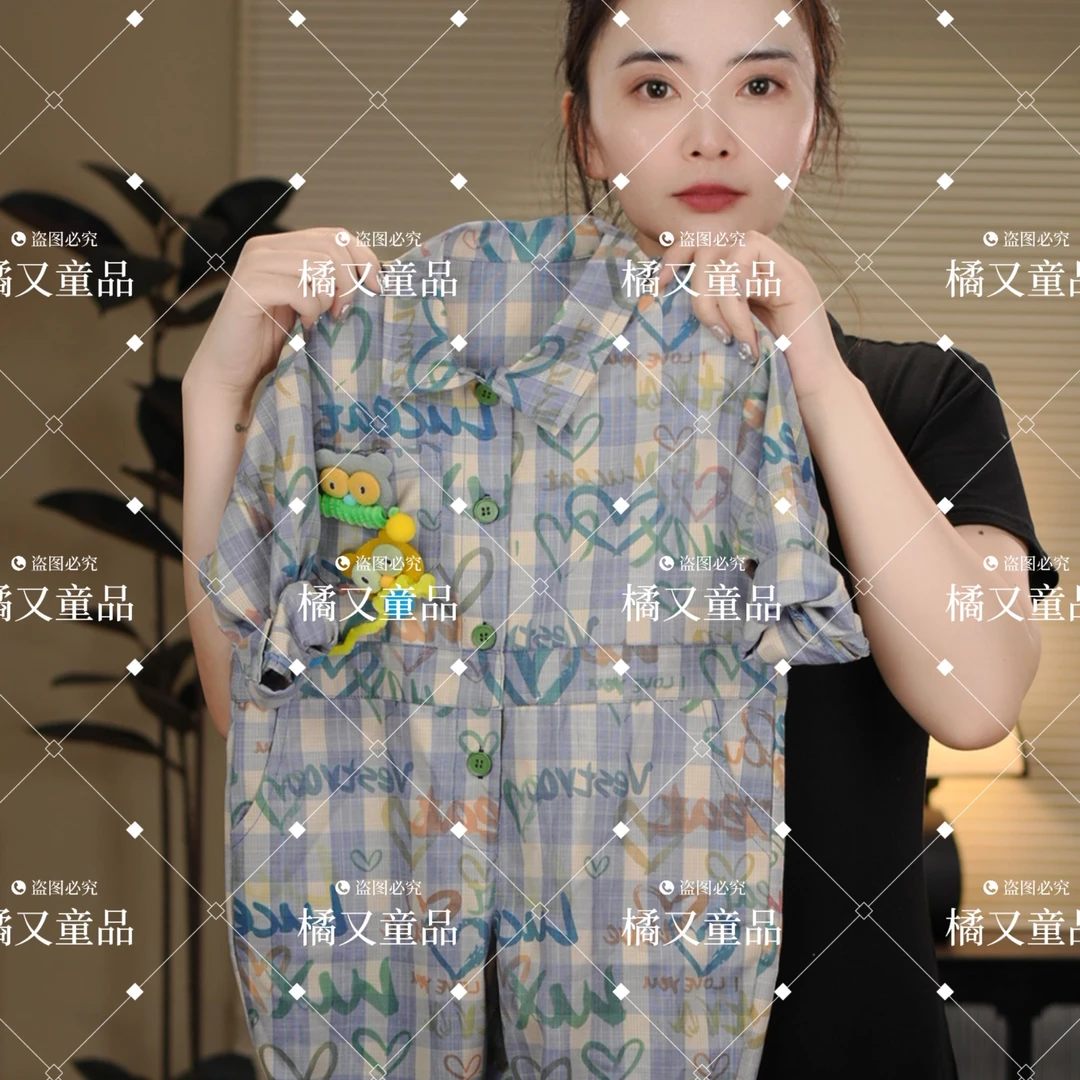 【现货可爱猫头鹰】2025秋季新款时尚宽松可爱背带裤休闲儿童25550