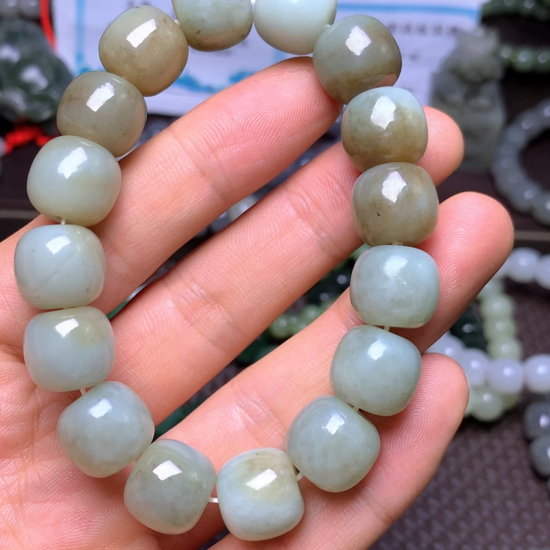 和田玉未镶嵌手链14