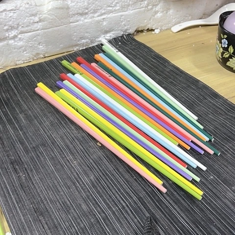 微瑕，不明火，10双不同色筷子kc