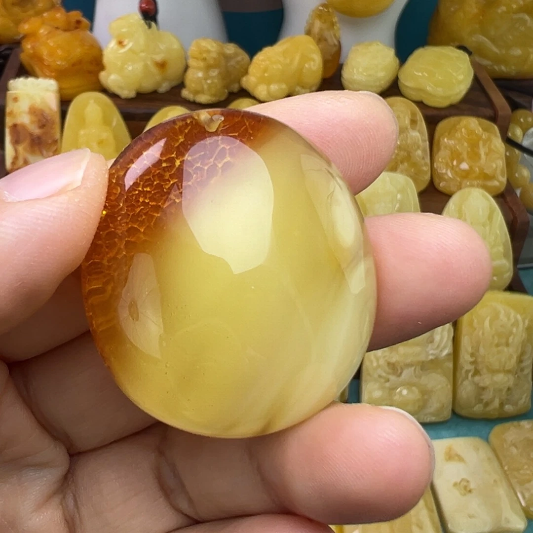 蜜蜡吊坠(不含链)未镶嵌