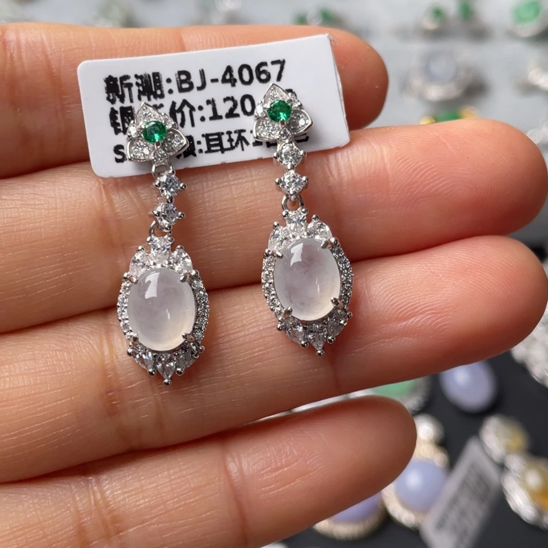 翡翠银S925镶嵌吊坠(不含链)