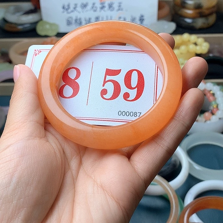 石英质玉（黄龙玉）未镶嵌手镯