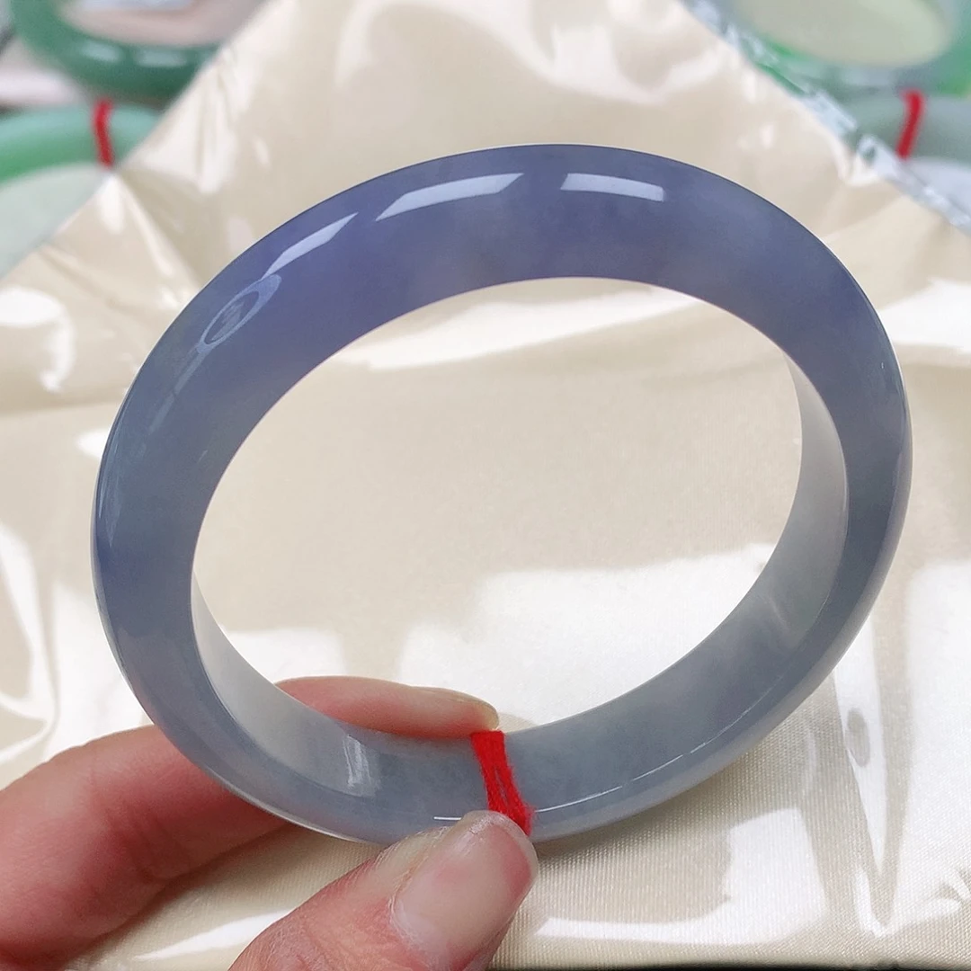 翡翠手镯未镶嵌天然翡翠手镯56