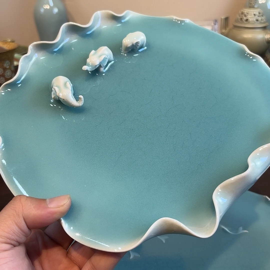 钱***胖瓷片龙泉青瓷福利青瓷