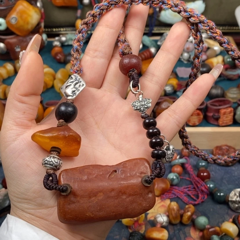 【闪购商品】蜜蜡颈饰未镶嵌项链