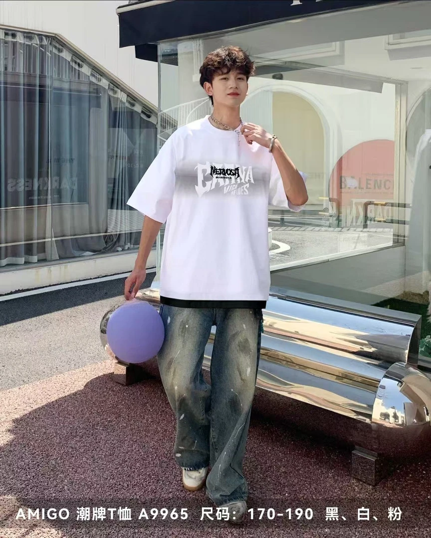 【A9965-白色】短袖T时尚