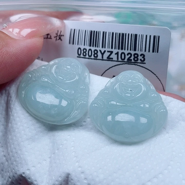 翡翠足铂镶嵌吊坠(不含链)