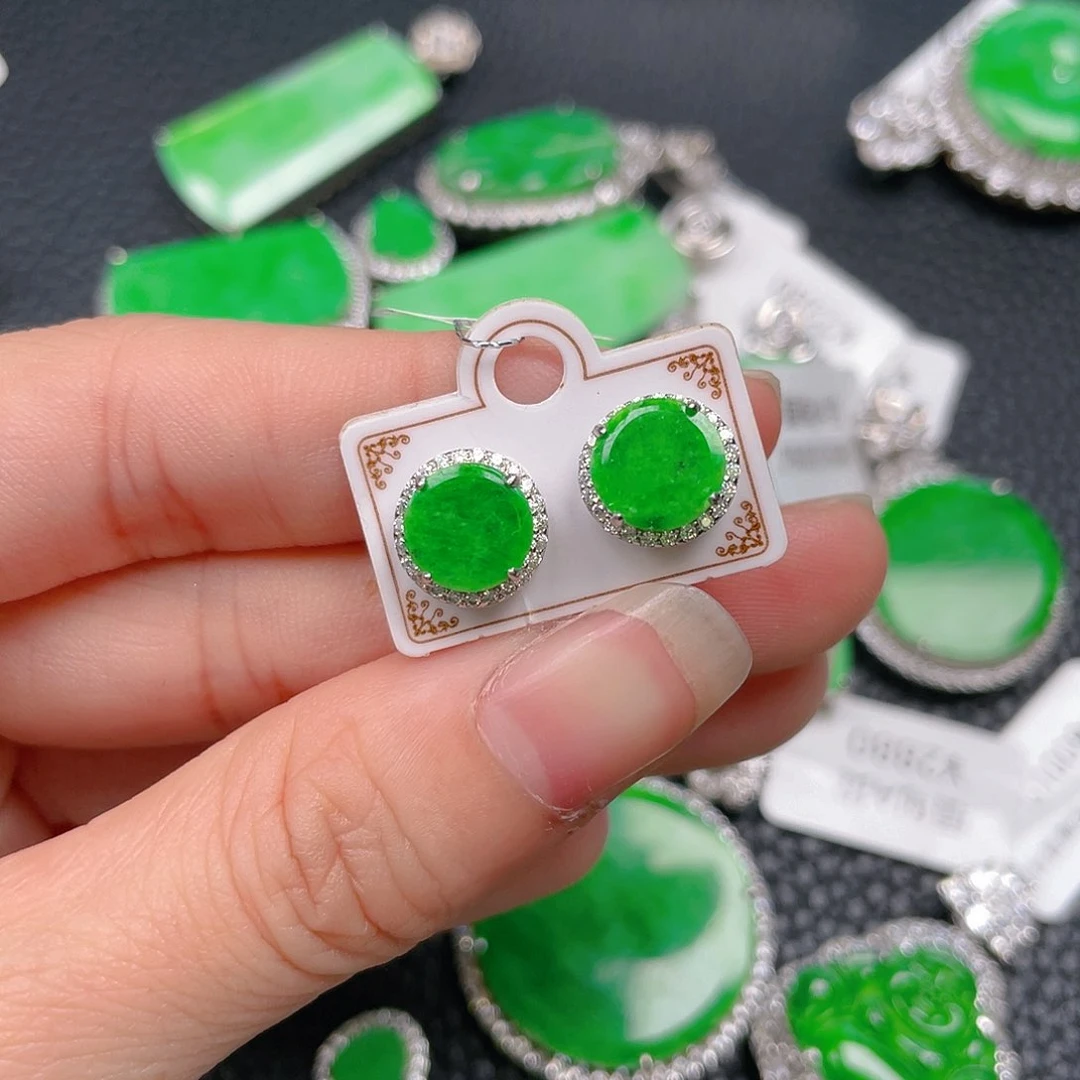 【闪购商品】翡翠吊坠(不含链)银S925镶嵌