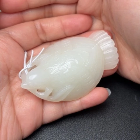 和田玉挂件未镶嵌6*8