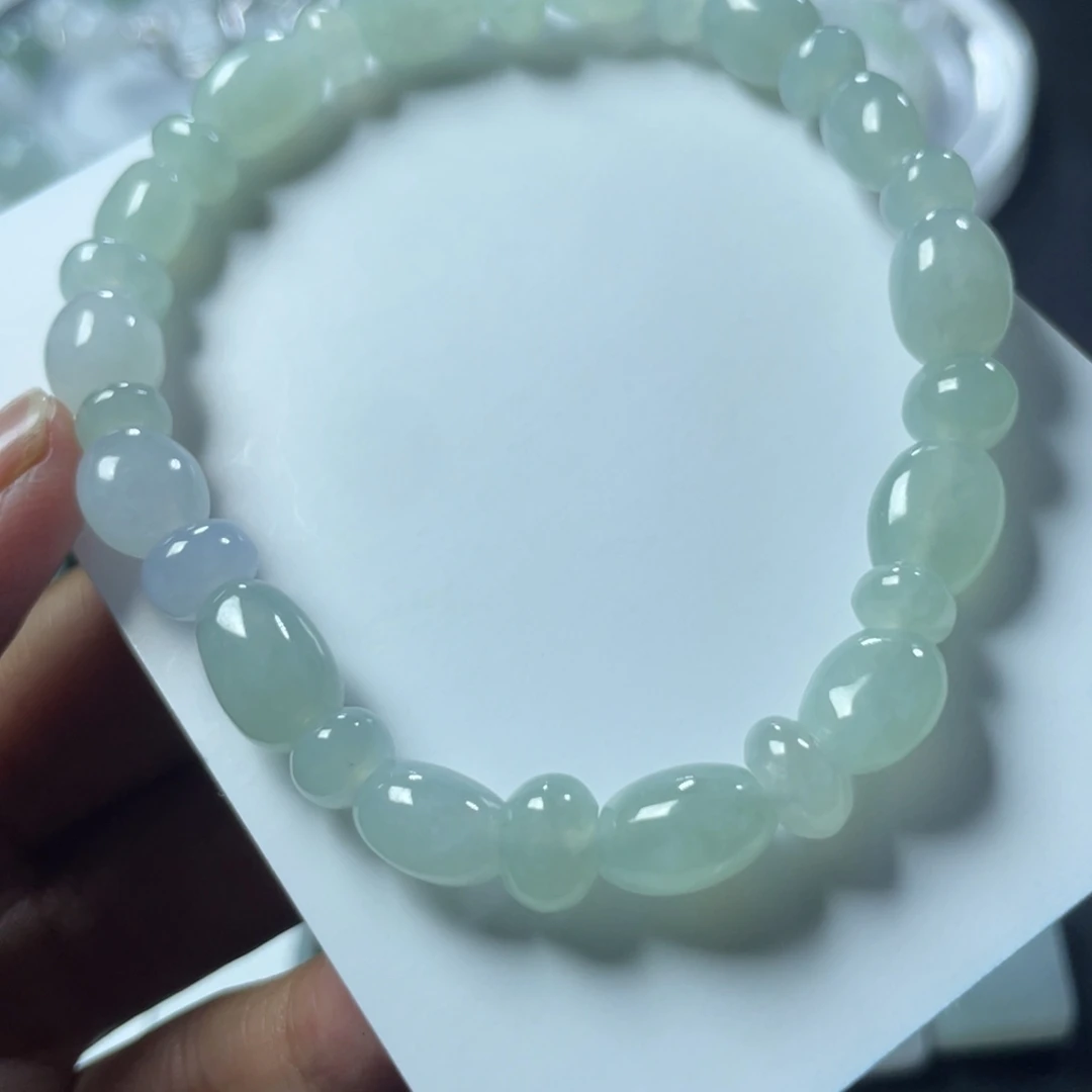翡翠未镶嵌手链随型手串