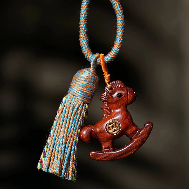 紫檀摇摇马包挂饰