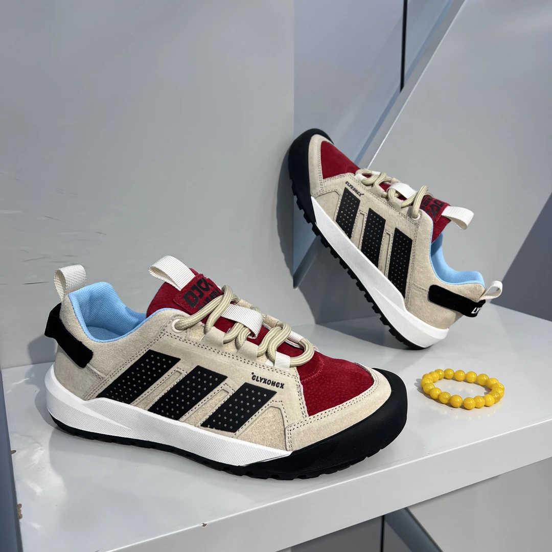 板鞋磨砂皮轻质系带扁头休闲板鞋百搭秋季男士潮鞋