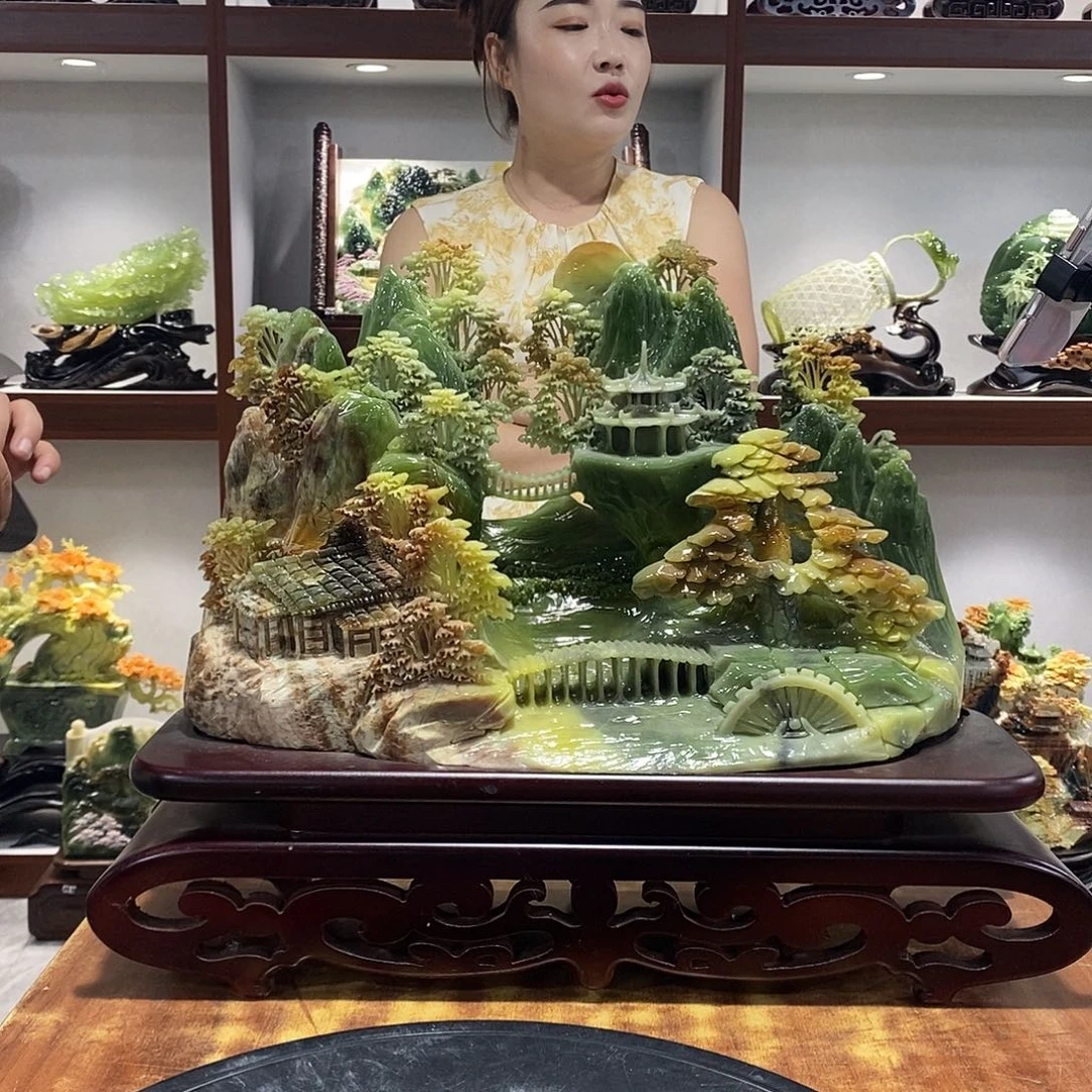 久****玉山水摆件 玄关摆件