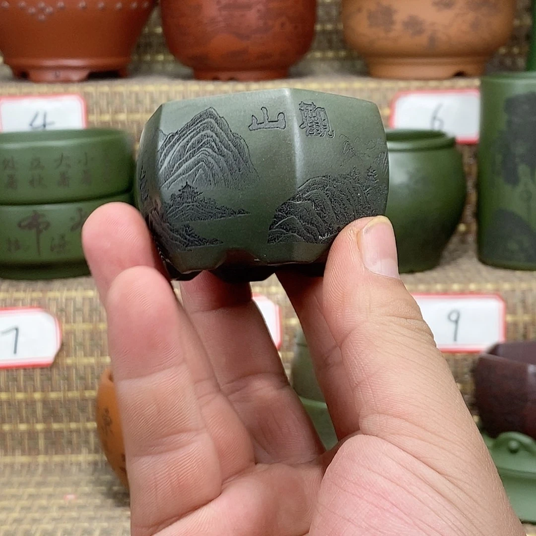 紫砂花盆我在等他