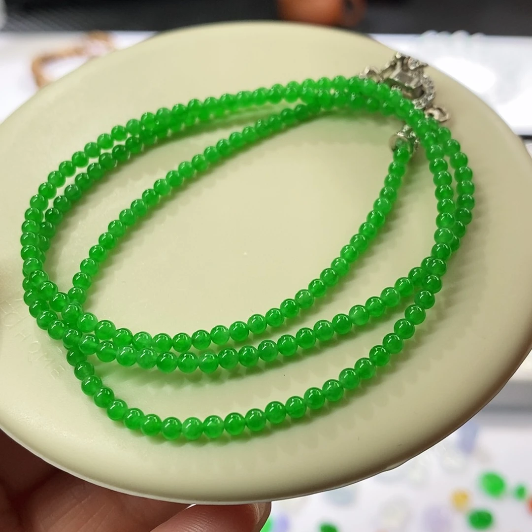 颈饰未镶嵌翡翠小米珠项链